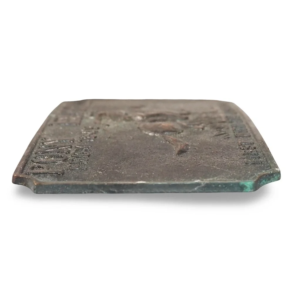 Vintage Pony Express From 1849 Belt Buckle Western Cowboy Horse US Mail Bronze‎